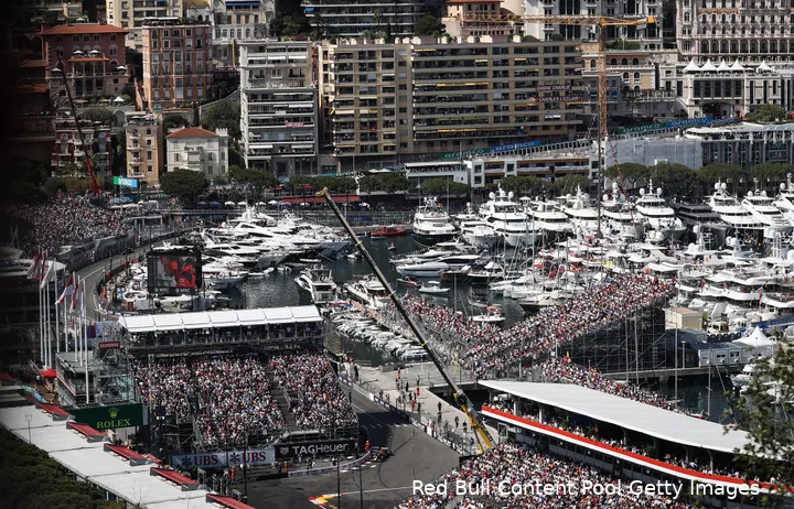 Circuit de Monaco, bij de jachthaven, Grand Prix van Monaco 2023.<br>