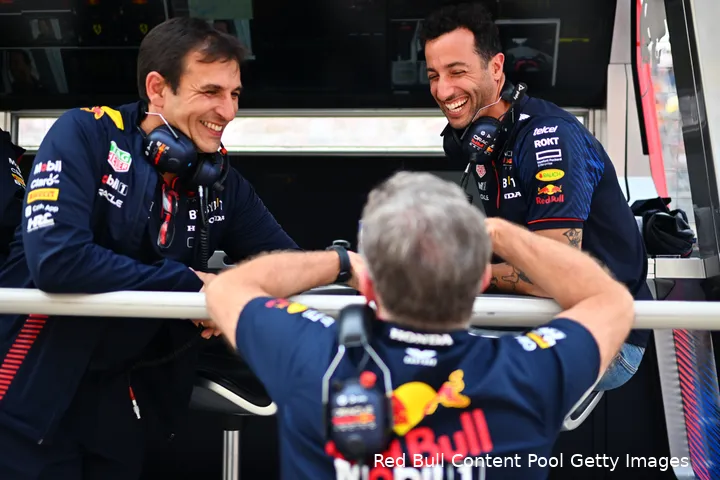pierre wache daniel ricciardo christian horner red bull racing f1 gp canada 2023