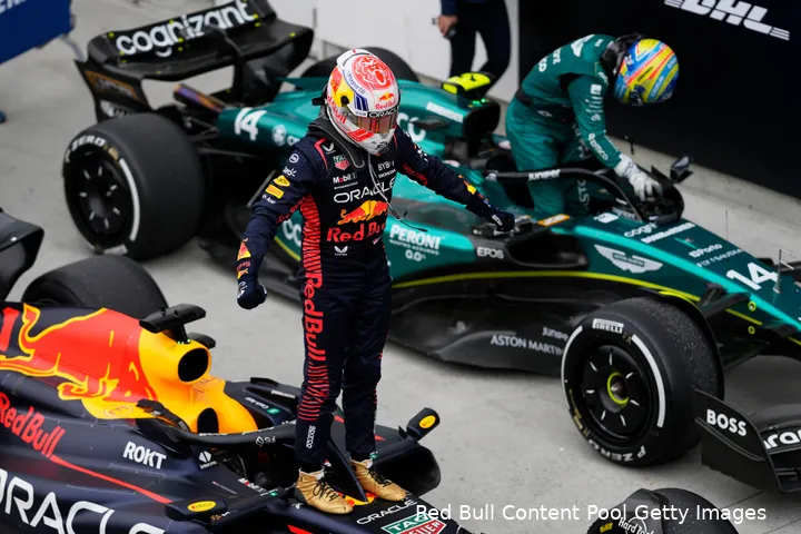 Verstappen wist in Canada de 41 zeges van Senna te evenaren. (Foto: Red Bull Content Pool/Getty Images)