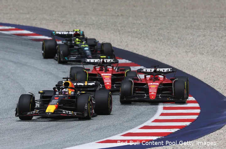 verstappen leclerc sainz hamilton start gp oostenrijk 2023