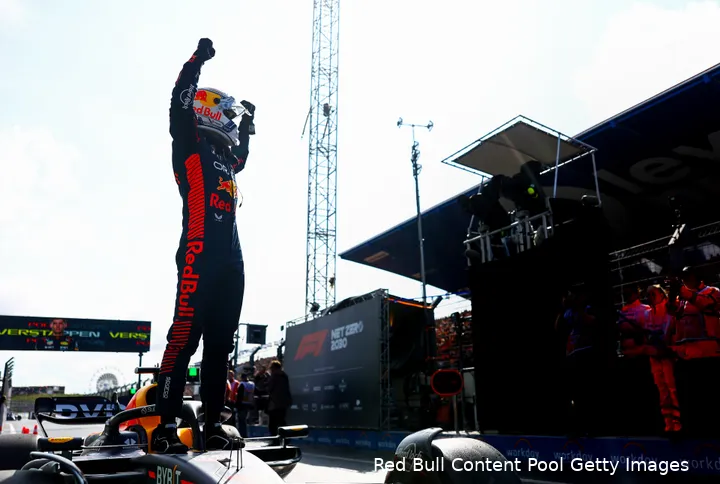 <i>Max Verstappen blijft maar winnen.</i>