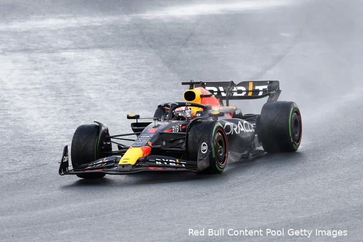 Verstappen was weer heer en meester in de regen op Zandvoort. (Foto: Red Bull Content Pool/Getty Images)