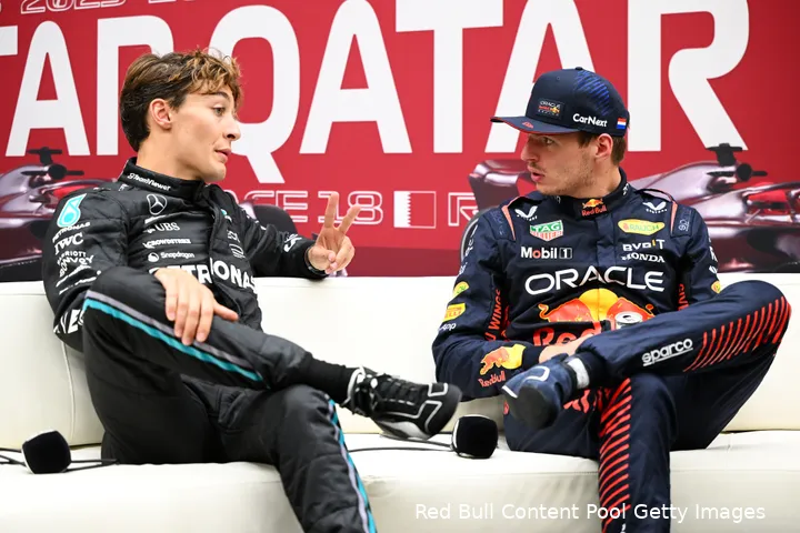 george russell max verstappen