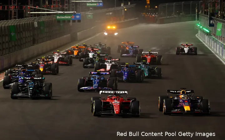 grid verstappen redbull ferrari leclerc lasvegas