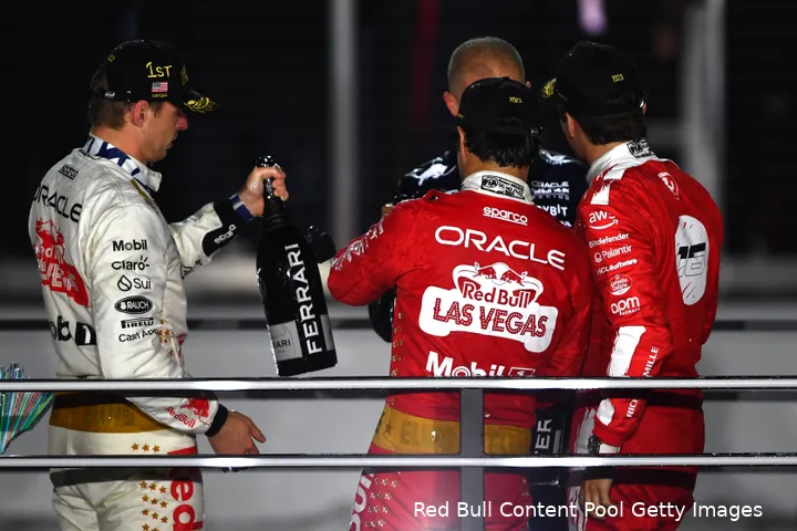 max verstappen redbullracing lasvegas sergio perez charles leclerc