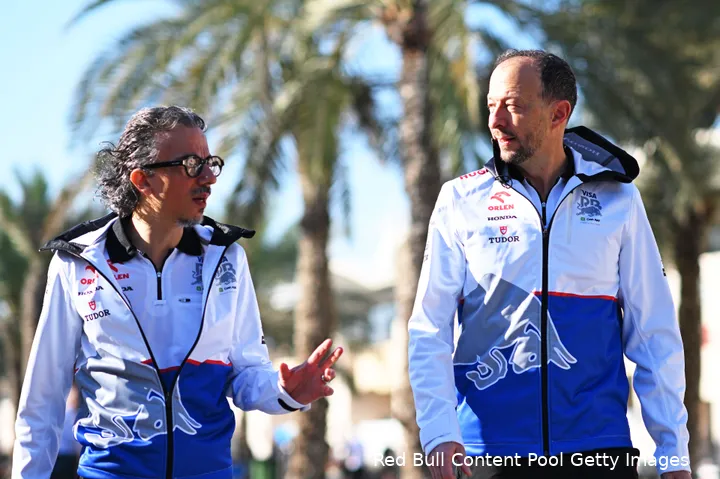Teambaas Laurent Mekies en CEO Peter Bayer.