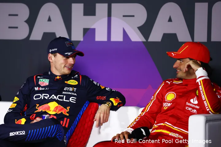 carlos sainz max verstappen red bull bahrein gp 2024