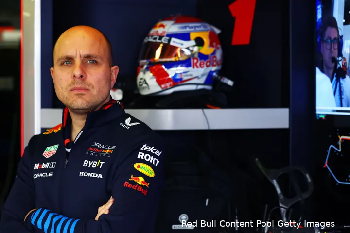 <i>Christian Horner omschreef Lambiase al als de Jason Statham van het team.</i>
