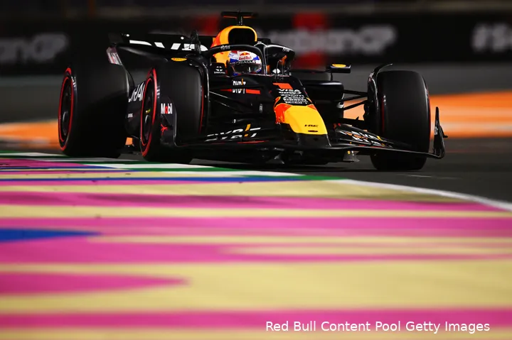 Max Verstappen, P1, Kwalificatie op het Jeddah Corniche Circuit, Grand Prix van Saoedi-Arabië, 2024