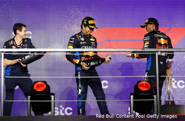 red bull racing podium max verstappen red bull racing sergio perez