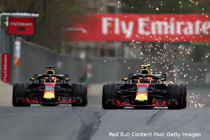 bakoe azerbeidzjan baku max verstappen daniel ricciardo red bull racing