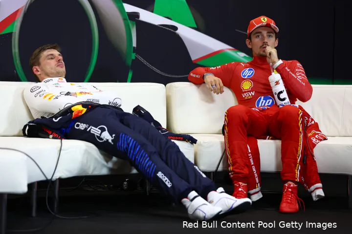 max verstappen persconferentie imola moe bored saai gesloopt charles leclerc slaap