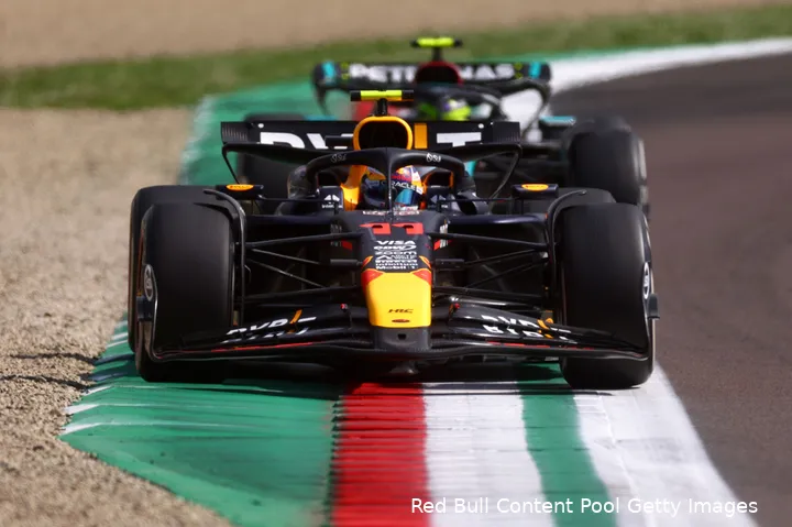 Miami, Imola, Monaco: het waren geen races om door een ringetje te halen. (Foto: Red Bull Content Pool/Getty Images).