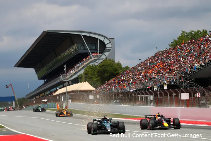 max verstappen race spanje 2024 george russell