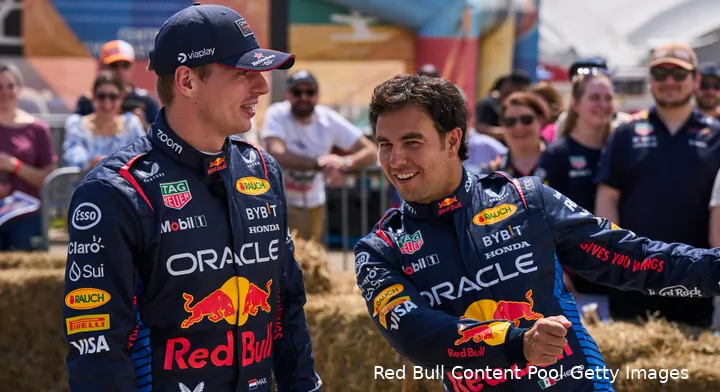 max verstappen sergio perez canada donderdag 1
