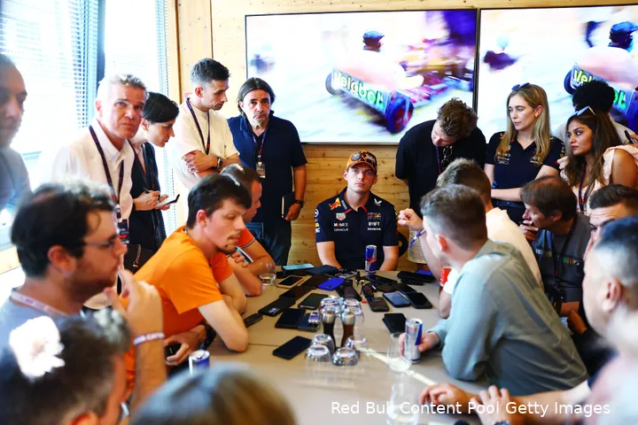 max verstappen hongarije boedapest mediadag 1 media pers interview