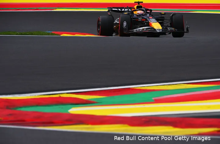 Verstappen is hard aan het werk geweest in VT1 en VT2.