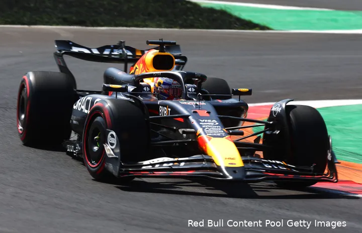 <i>Red Bull had geen geschikte achtervleugel voor het circuit in Monza.</i>