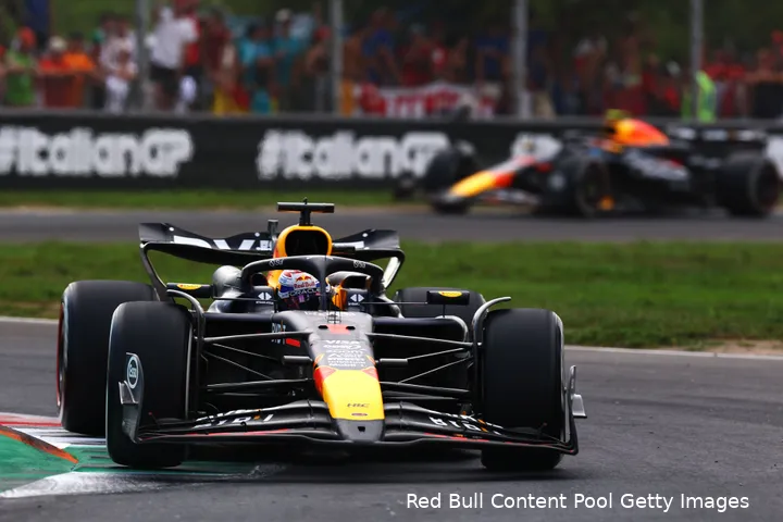 Verstappen werd 'slechts' zesde op Monza.
