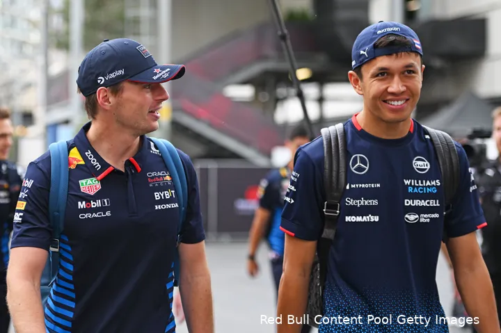 red bull racing max verstappen alexander albon williams gp azerbeidzjan zaterdag 2024 2