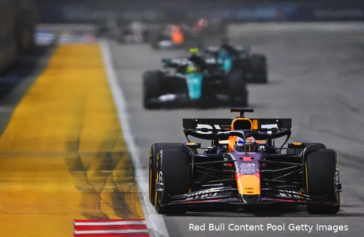 <i>Verstappen was best of the rest in Singapore.</i>