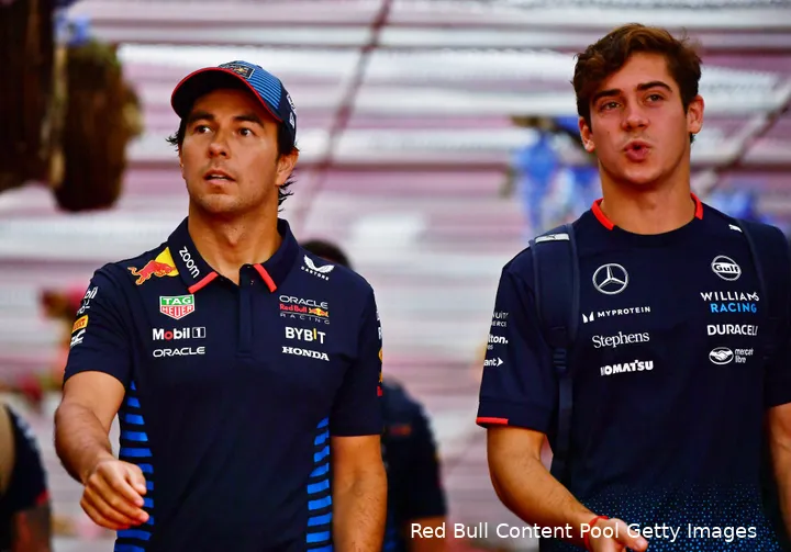 red bull racing sergio perez williams franco colapinto gp azerbeidzjan zaterdag 2024