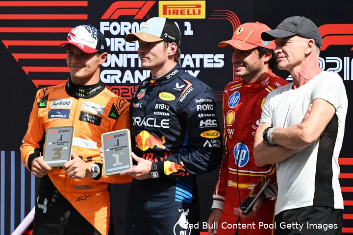 max verstappen carlos sainz post sprintrace zaterdag 2024 lando norris