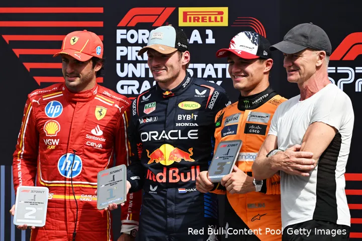 max verstappen carlos sainz post sprintrace zaterdag 2024 lando norris