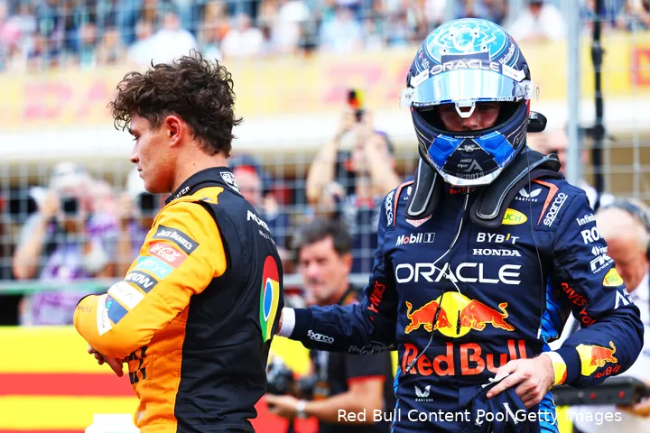 max verstappen lando norris sprintrace post sprint zaterdag cota