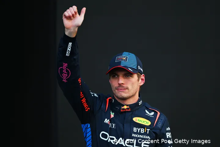 Verstappen pakte P2 op zaterdag in Mexico.