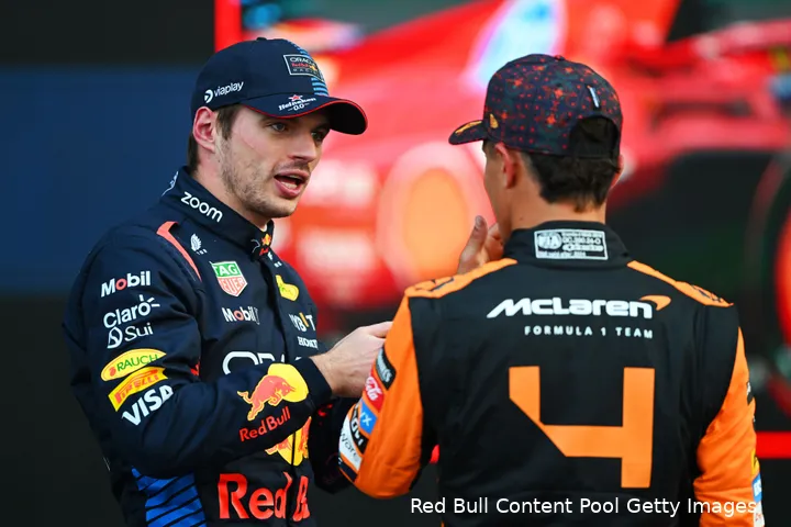 max verstappen rb20 zaterdag kwalificatie redbullracing mexico lando norris