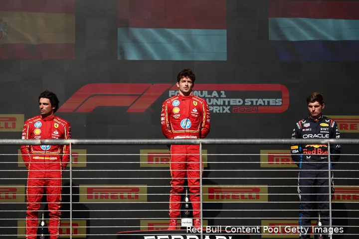 max verstappen red bull racing gp verenigde staten 2024 carlos ferrari charles leclerc