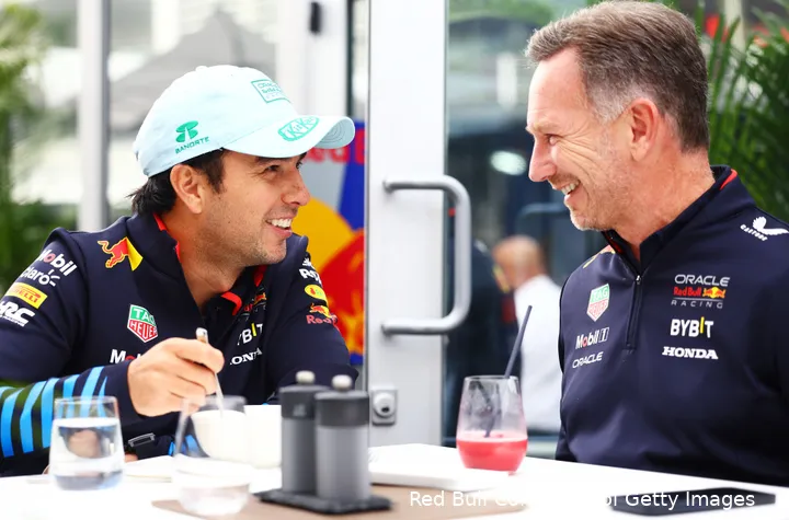 sergio perez christian horner red bull racing gp mexico zaterdag 2024