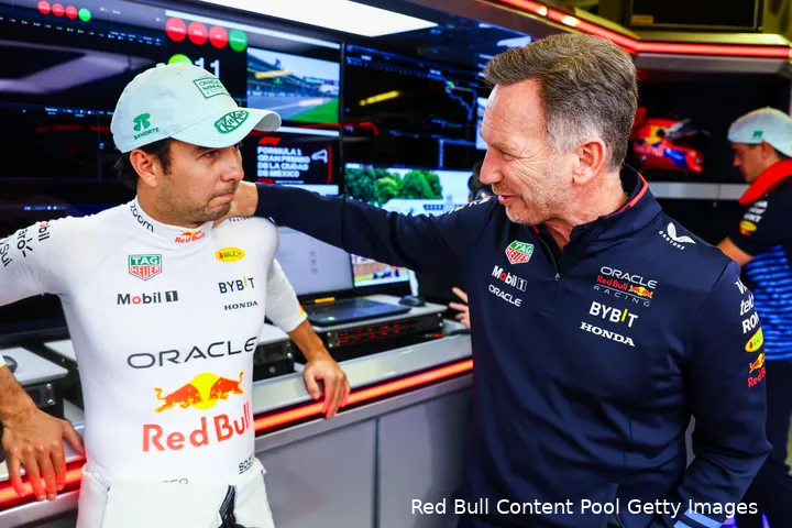 sergio perez rb20 redbullracing gp mexico 2024 christian horner