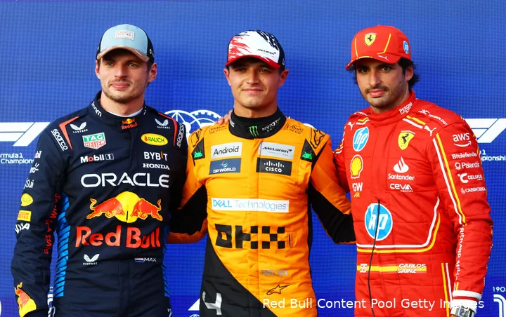 top drie lando norris max verstappen kwalificatie carlos sainz cota 2024