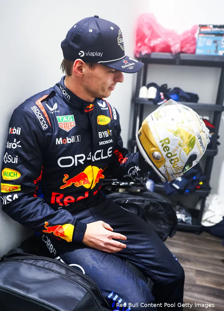 max verstappen 2024 wereldkampioen las vegas helm 14