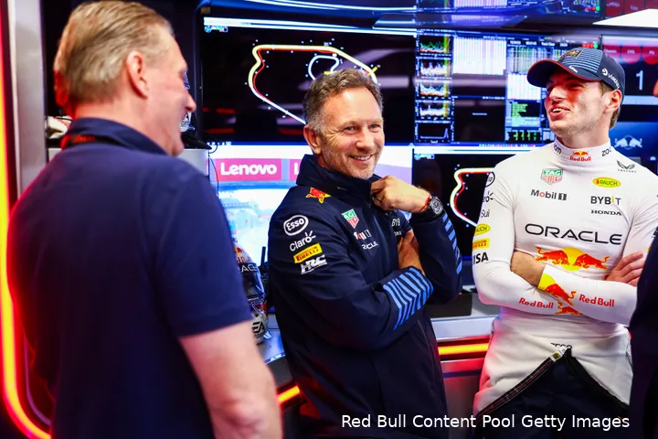 max verstappen jos verstappen christian horner redbullracing 2024 brazilie lachen