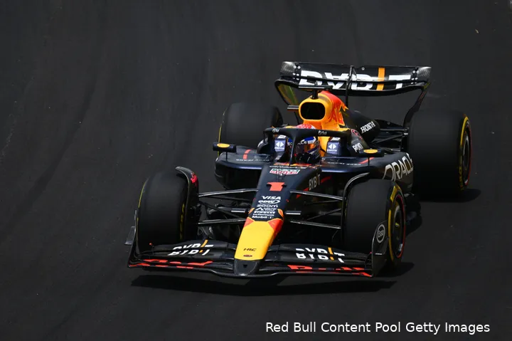 Verstappen zag er naar het idee van Windsor goed uit tijdens de sprint in Brazilië.