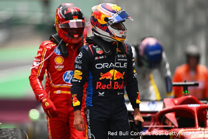 max verstappen red bull racing ferrari carlos sainz gp sao paulo zaterdag 2024