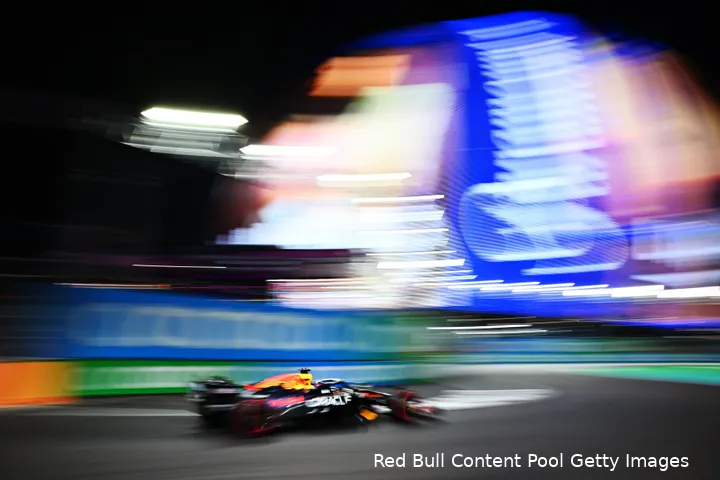 Verstappen kampte vooral op donderdagavond met gripproblemen.