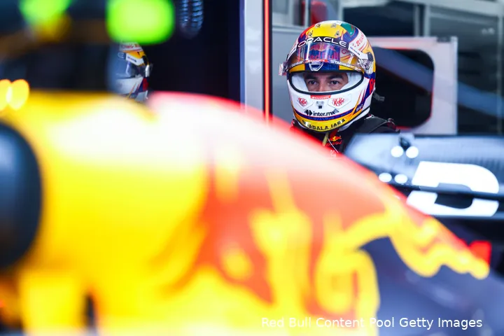 <i>Het ziet niet goed uit voor Sergio Pérez.</i>