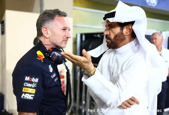 christian horner mohammed ben sulayem red bull racing gp abu dhabi zaterdag