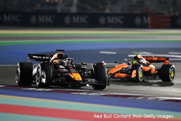 max verstappen lando norris qatar rb20 12