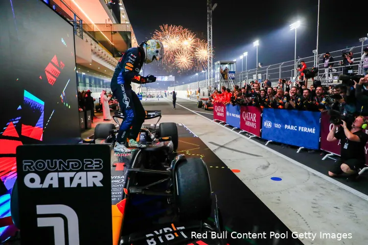 Verstappen won negen races in 2024.