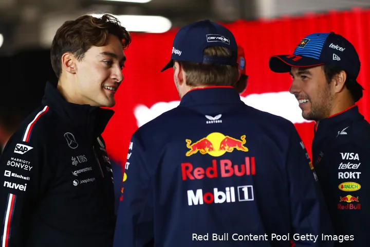 max verstappen sergio perez qatar 12123 george russell