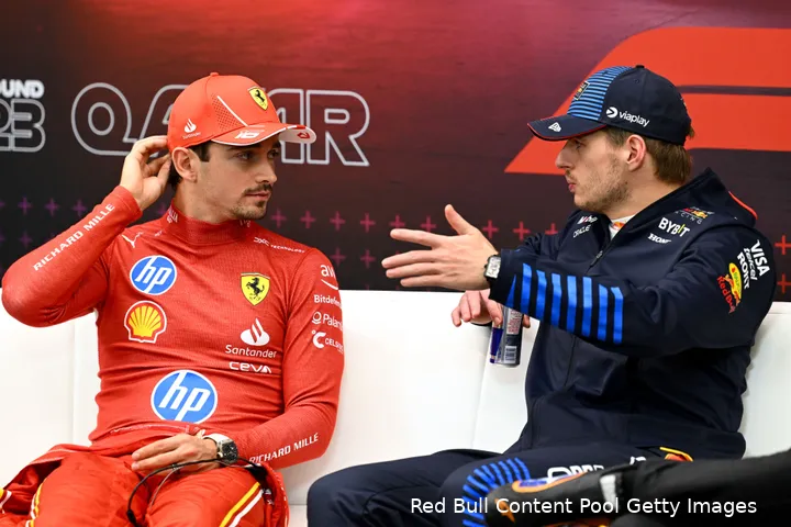 persconferentie qatar max verstappen charles leclerc 1