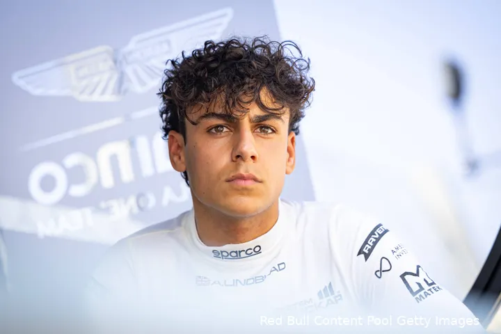 arvid lindblad formule2 2025 redbull