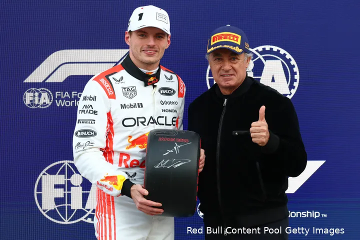 max verstappen poleposition suzuka japan 2025 jean alesi