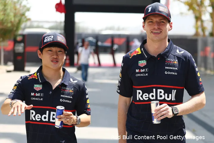 max verstappen yuki tsunoda 2025 bahrein zaterdag