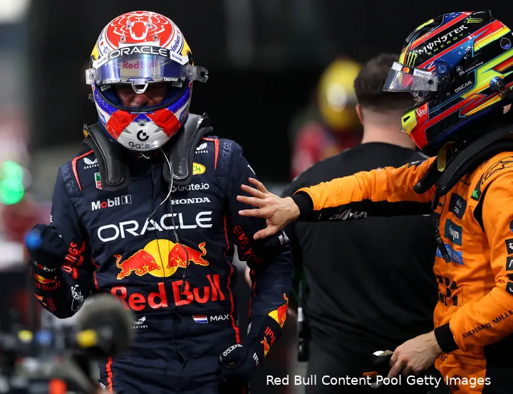 red bull racing max verstappen mclaren oscar piastri gp saoedi arabie 2025 zaterdag 2